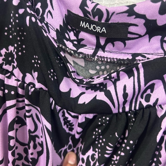 Majora purple and black babydoll dress - Picture 3 of 5